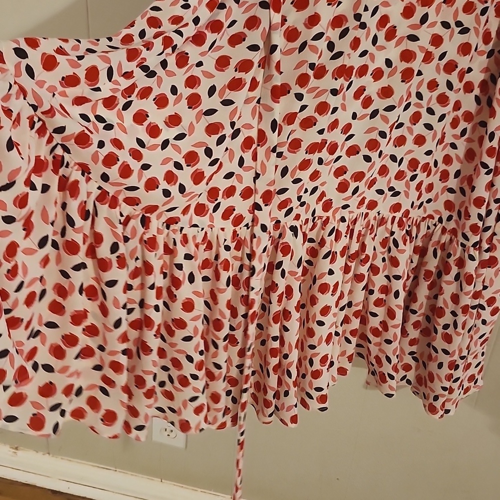 Talbots Red and White Floral Midi Dress - Picture 16 of 16